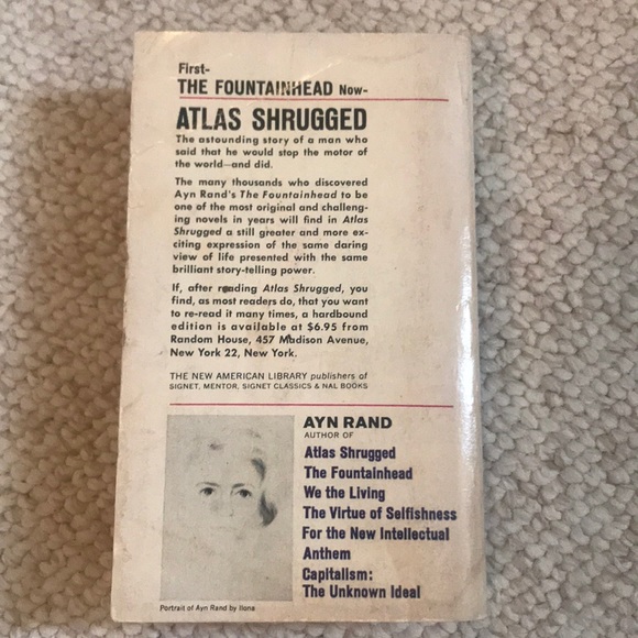 Vintage: Atlas Shrugged by Ayn Rand book - Picture 2 of 5